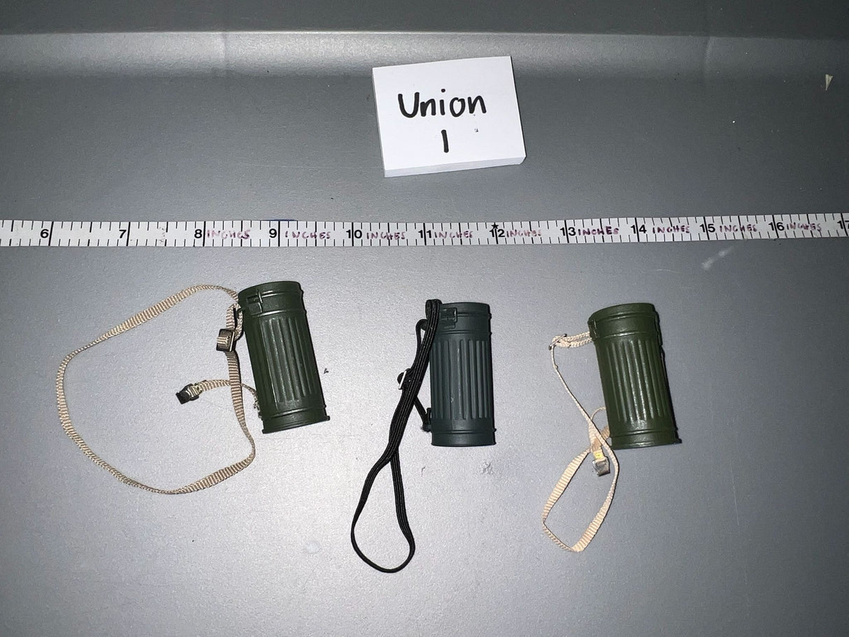 1:6 WWII German Gas Mask Canister Lot