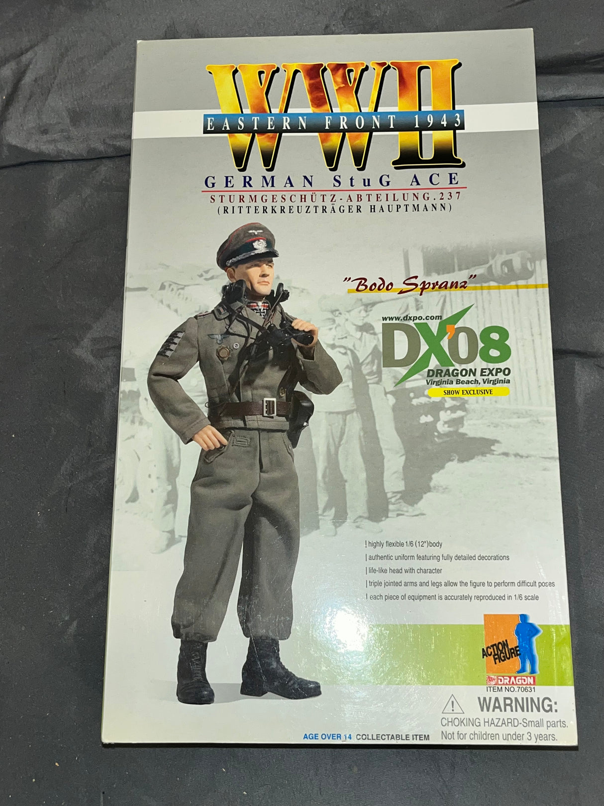 1/6 Scale WWII GERMAN 1/6 Scale Bodo Spranz Stug Ace DX07 NIB Dragon Exlcusive