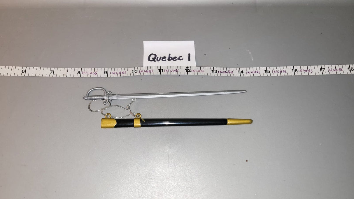 1/6 Scale Revolutionary War Napoleonic Saber and Scabbard