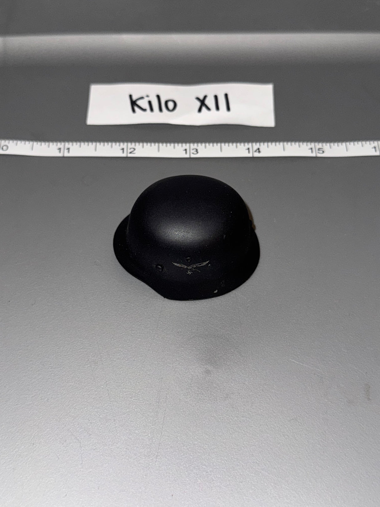 1/6 Scale WWII German Luftwaffe Field Division  Helmet - Metal