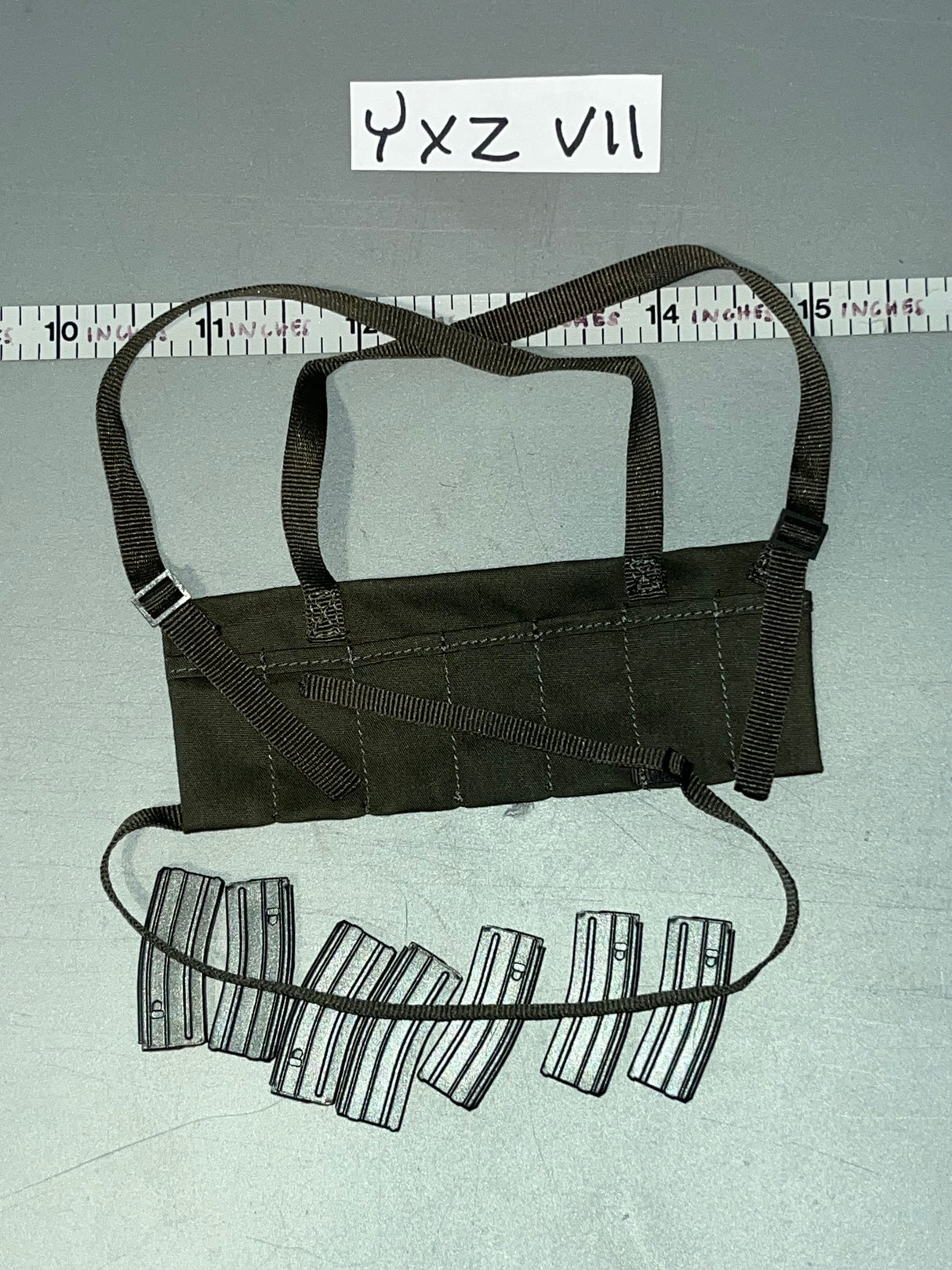 1/6 Scale Vietnam US M-16 Rifle Ammunition Chest Rig - UJINDOU Seal Rifleman