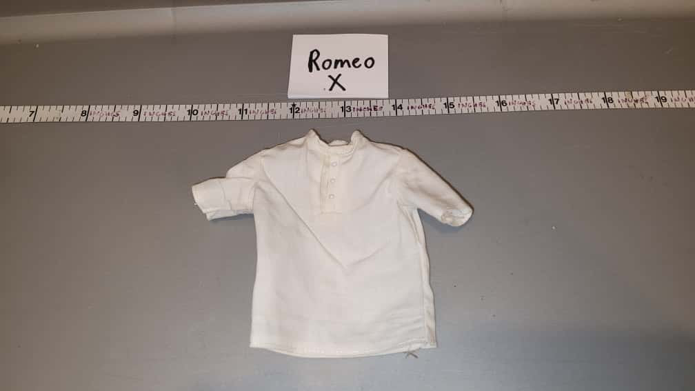 1:6 Scale Modern Era White Civilian Shirt