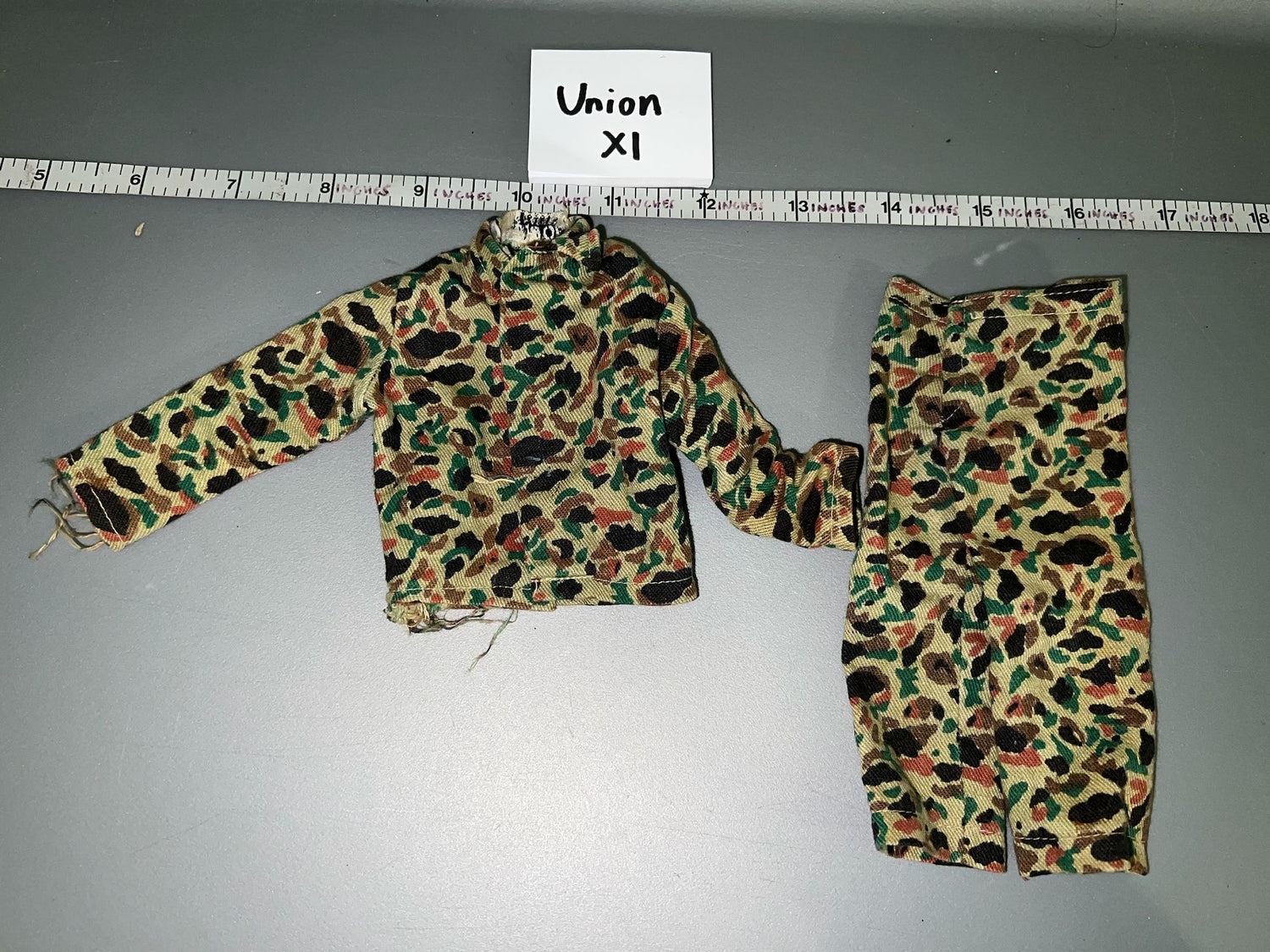 1/6 Scale GI Joe Vintage Remake Duck Hunter Camo Jacket and Pants