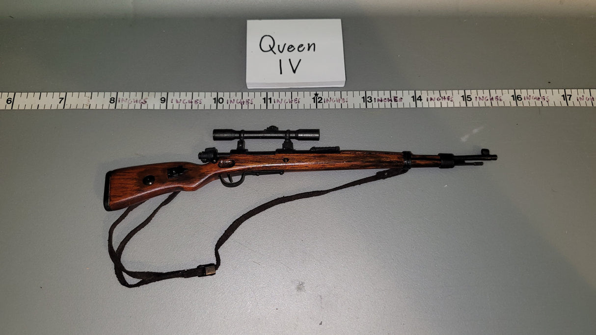 1/6 Scale WWII German Wood and Metal KAR-98 Sniper Rifle