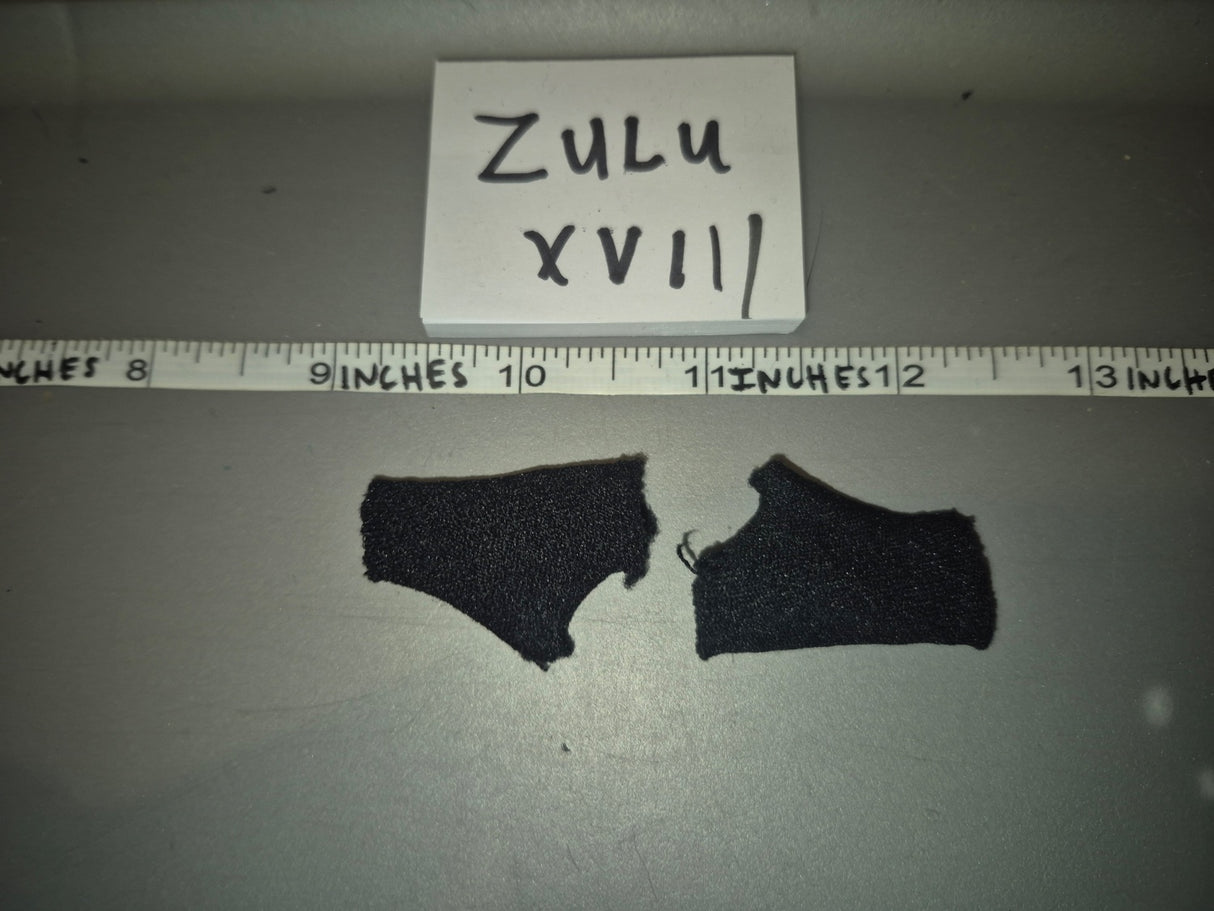 1/6 Scale Modern Era Black Fingerless Gloves Set - Zulu XVII