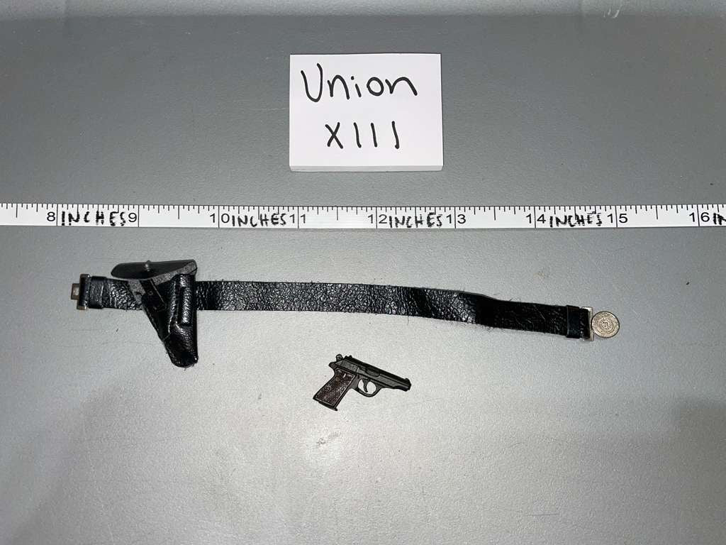 1/6 Scale WWII German Officer Belt Pistol and Holster