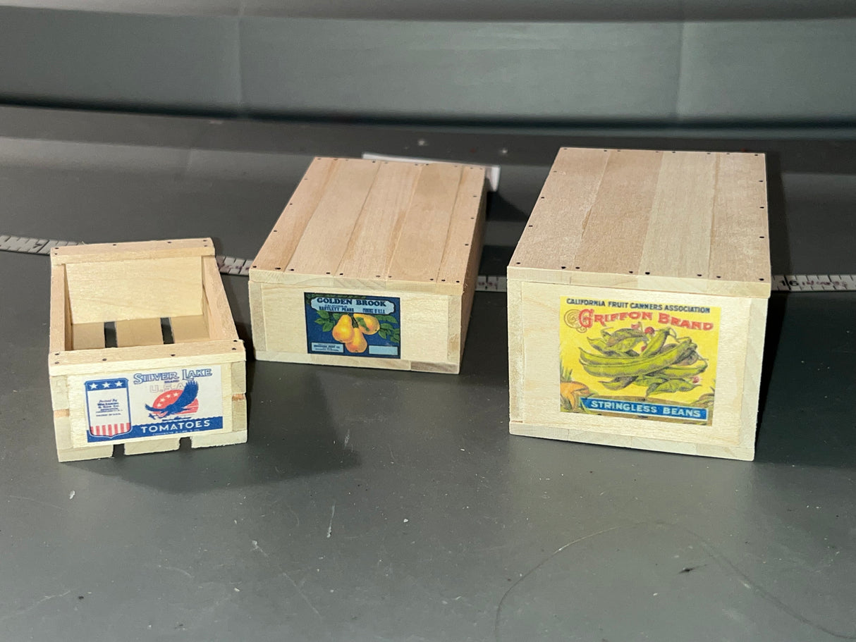 1/6 Scale WWII US Fruit and Vegetable Crate Set #A - Dale Guyer