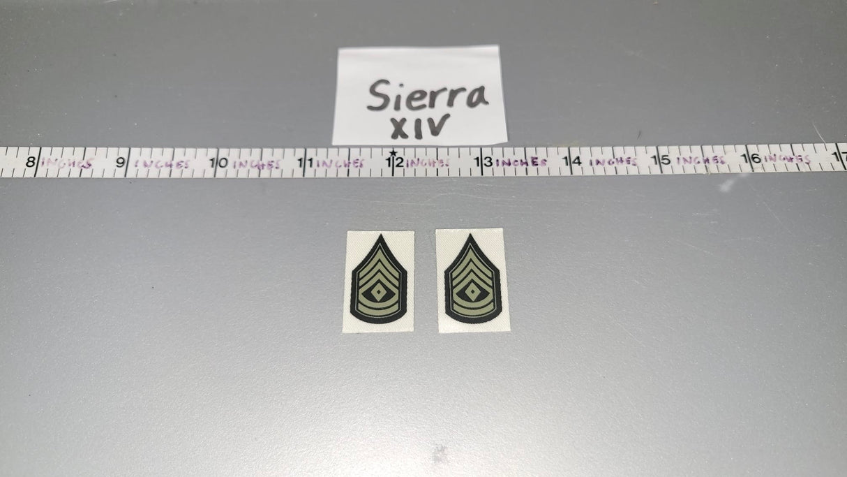 1:6 Scale WWII US Rank Patches