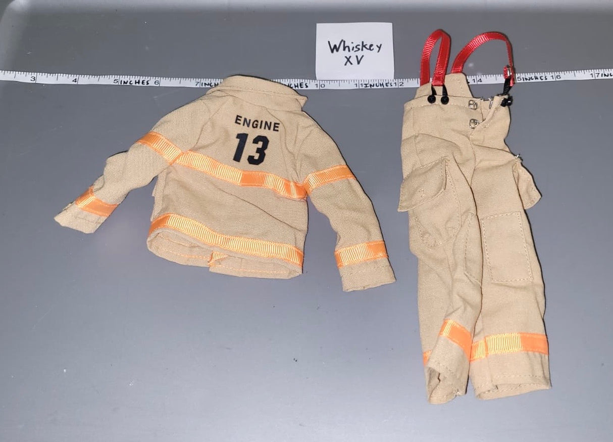 1/6 Scale Modern Era Firefighter Bunker Gear Uniform