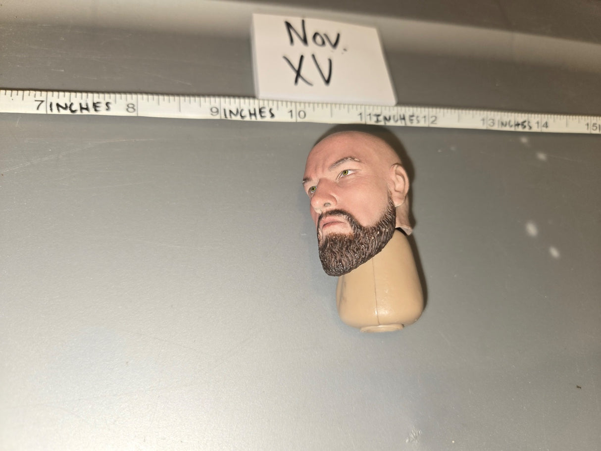 1/6 Scale Bald Bearded Male Head Sculpt - Nov. XV