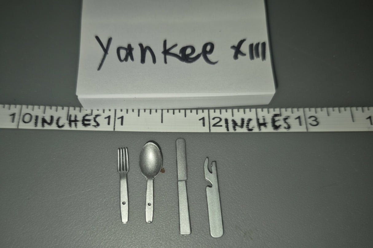 1/6 Scale WWII US Mess Kit Utensil Set