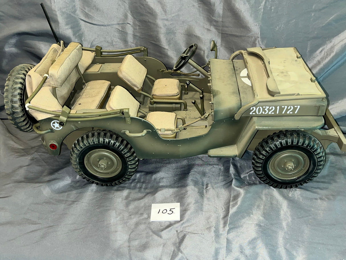 1/6 Scale WWII US Jeep - Ultimate Soldier - Weathered