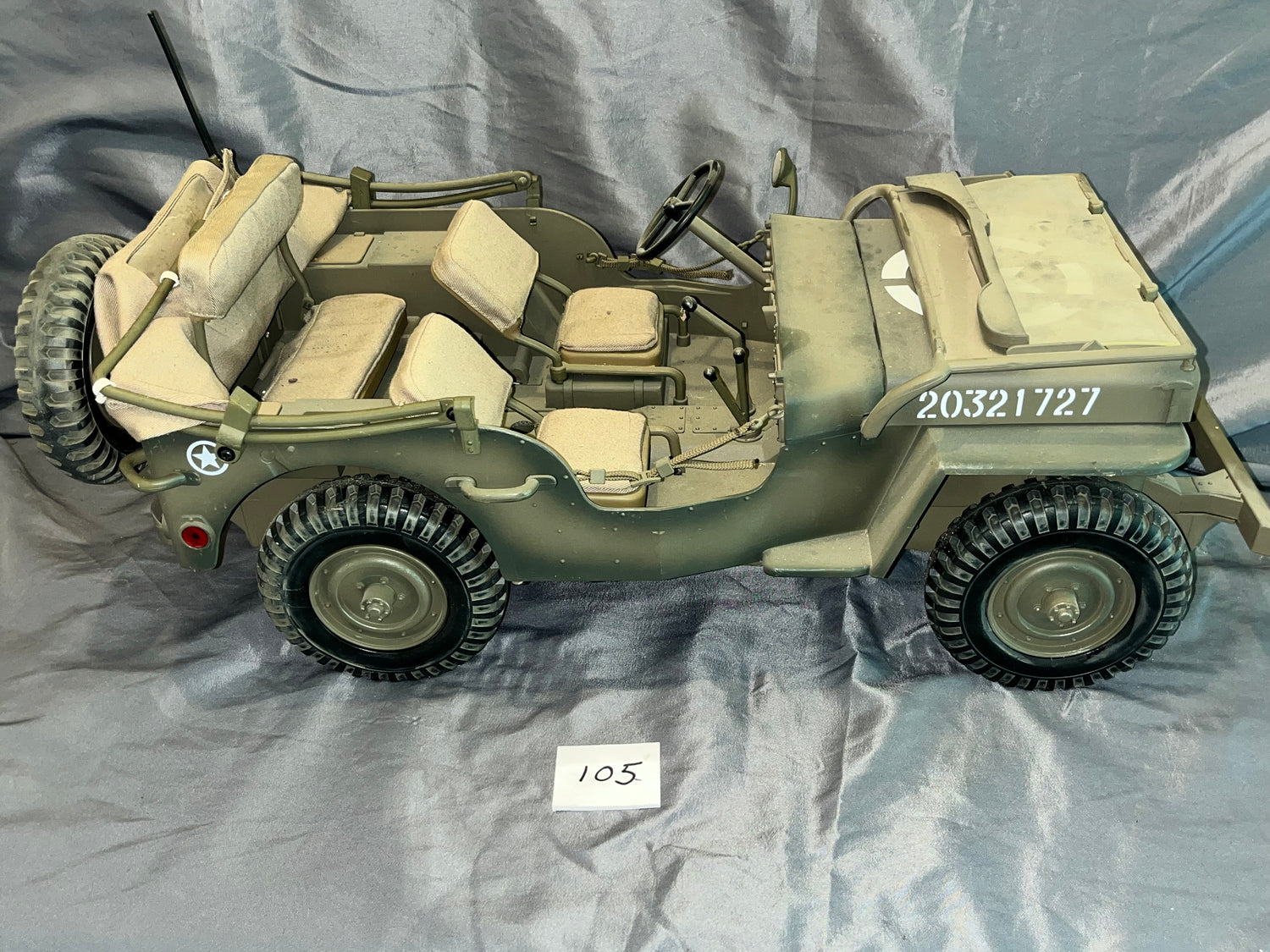 1/6 Scale WWII US Jeep - Ultimate Soldier - Weathered