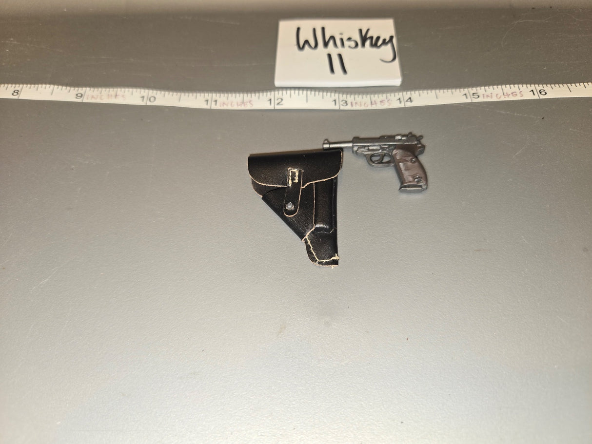 1/6 Scale WWII German P38 Pistol and Holster - Whiskey II