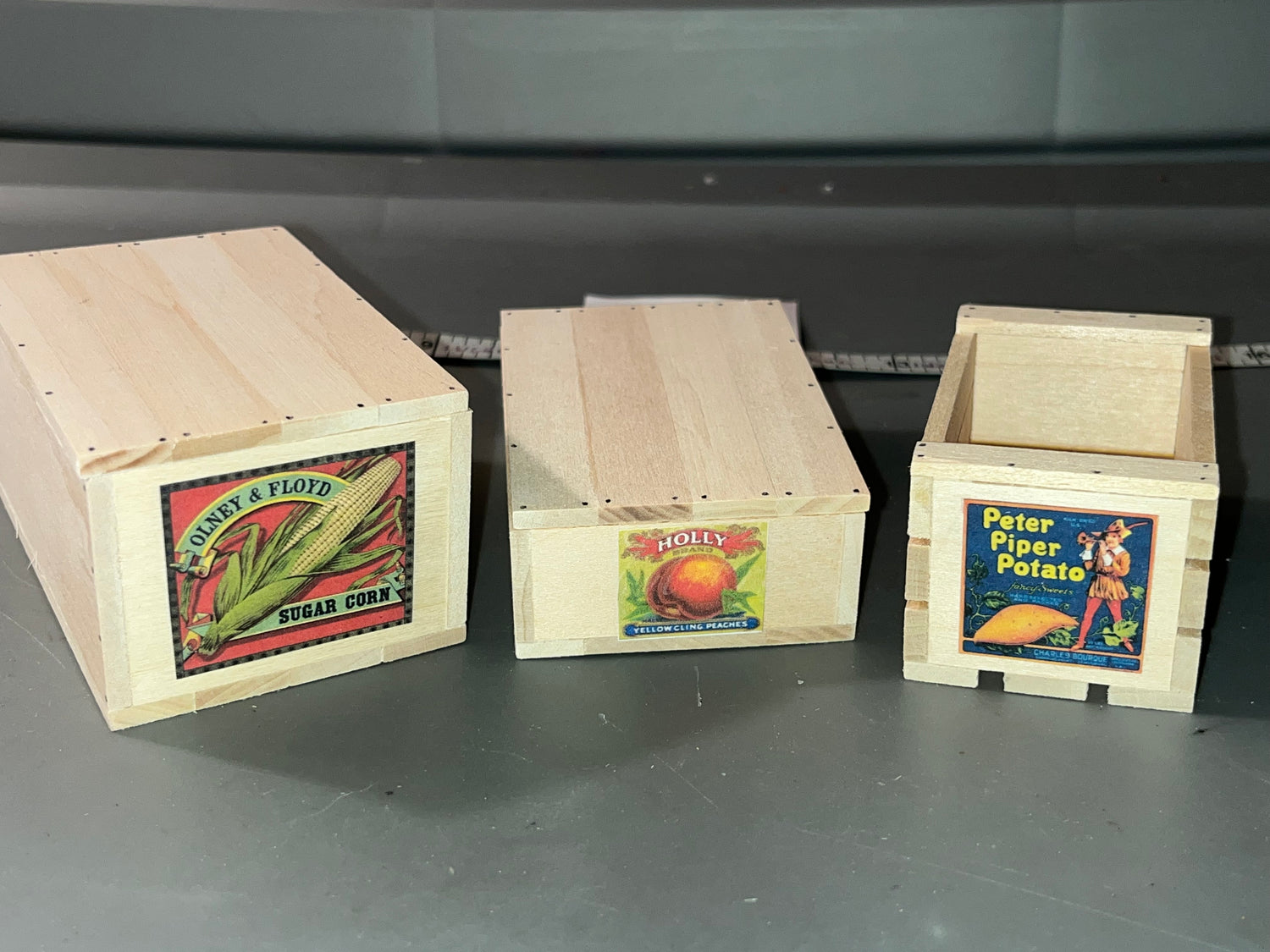 1/6 Scale WWII US Fruit and Vegetable Crate Set #B - Dale Guyer