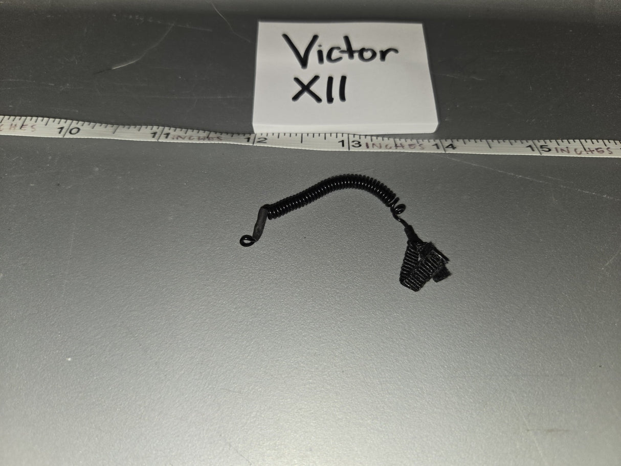 1/6 Scale Modern Era Coiled Radio Headset with Push-to-Talk - Victor XII