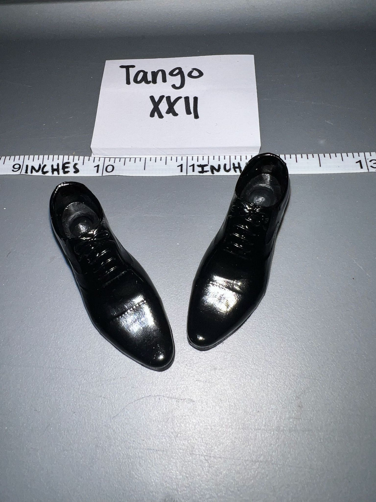 1/6 Scale Modern Black Dress Shoes