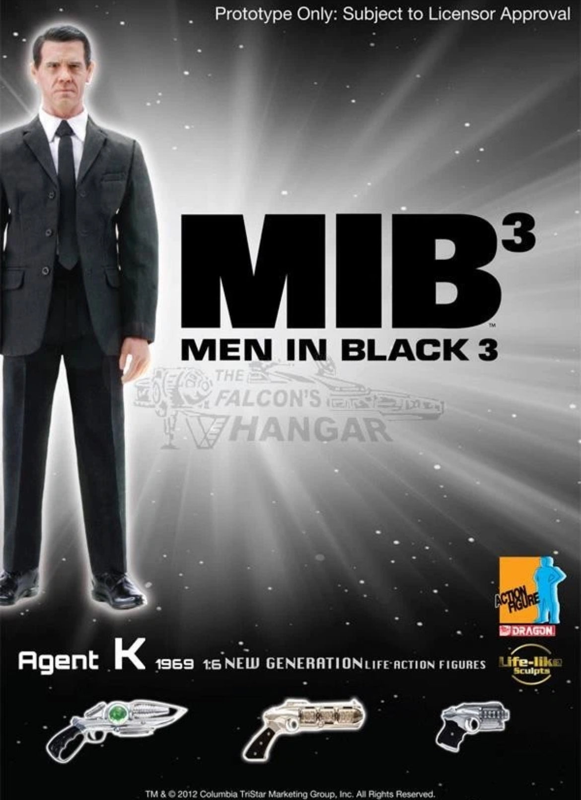 1/6 Scale Men in Black 3 Agent K 1969 Josh Brolin - Dragon 73171 CYBER-HOBBY MIB3