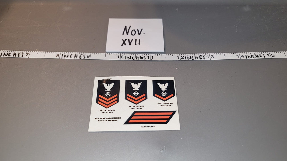 1:6 Scale Vintage Remake GI Joe Navy Insignia