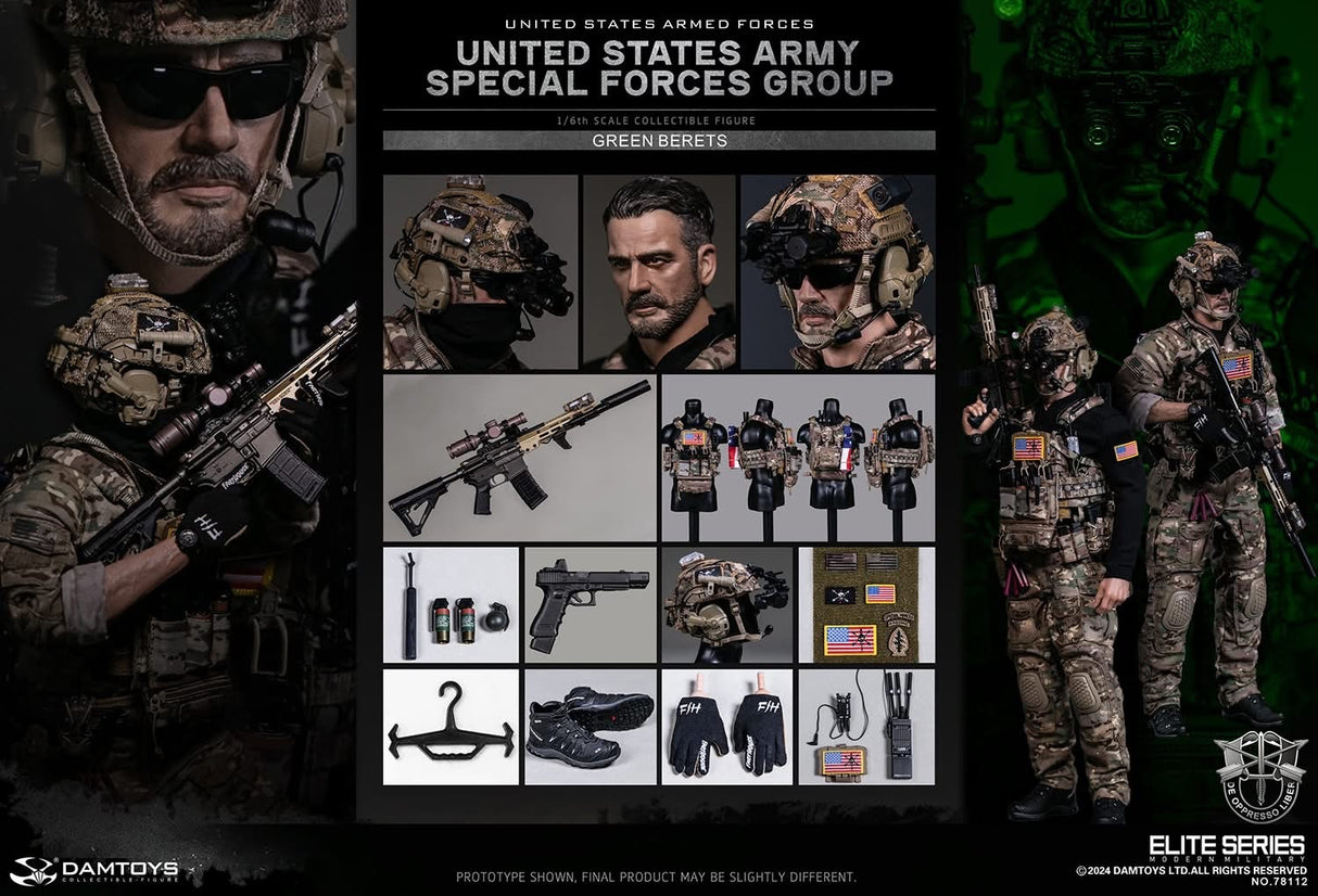 *Preorder* DAMTOYS 1/6 U.S. Army Special Operations Group (Green Beret) Action Figure DAM 78112