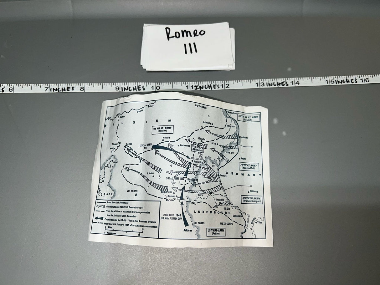 1:6 Scale WWII German Map