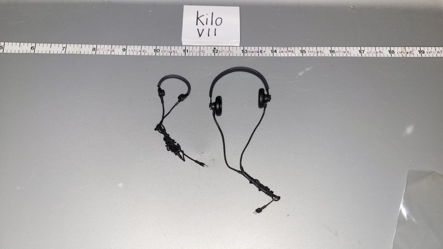 1/6 Scale WWII German Tanker Head Phones Set