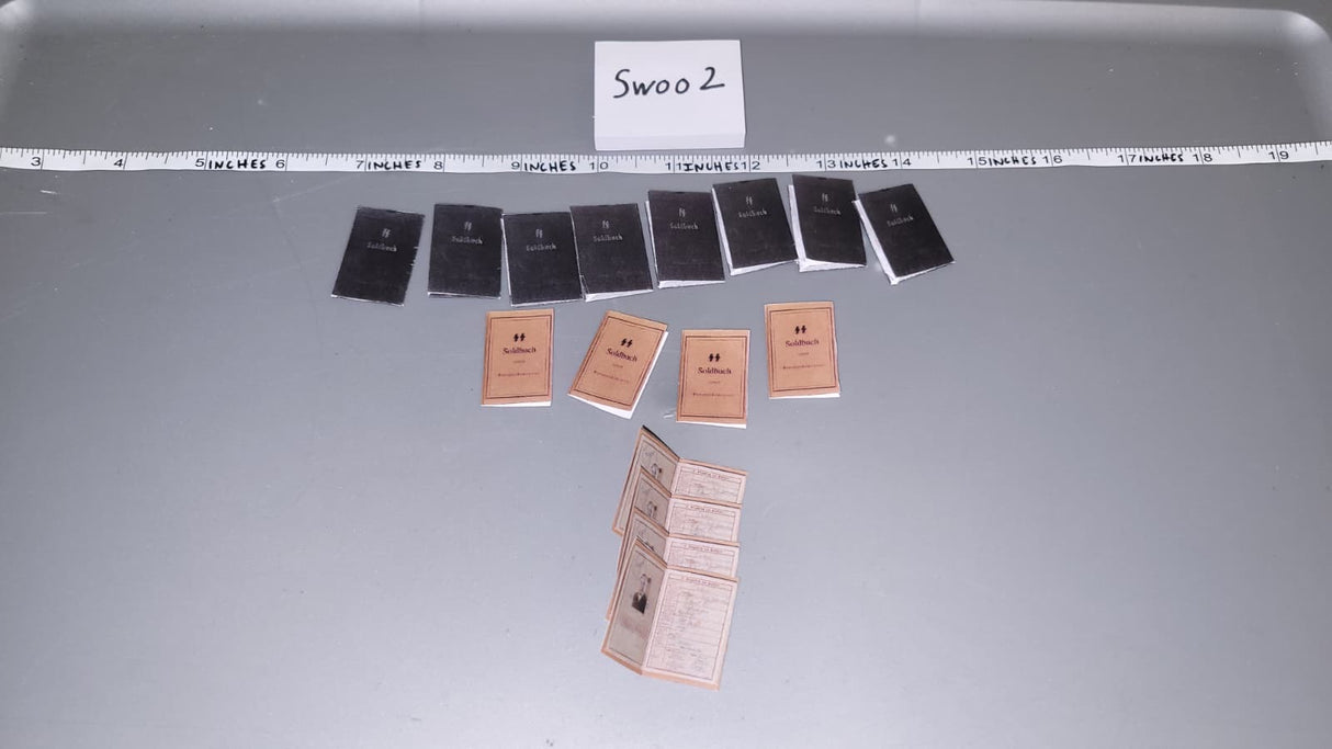 1/6 Scale WWII German Identity Documents Lot