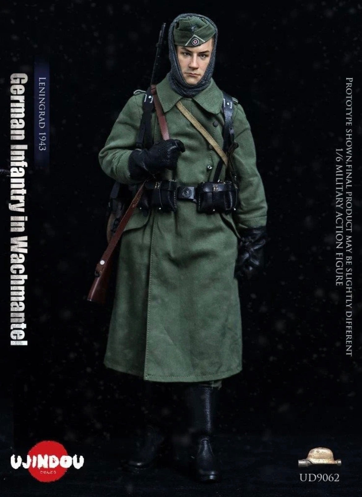 1/6 Scale WWII German Infantry in Wachmantel Leningrad 1943 Figure - NIB Ujindou UD9062