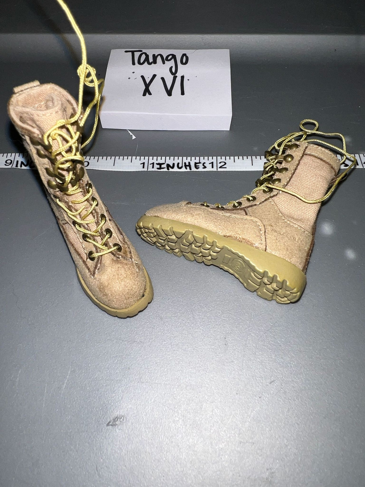 1/6 Scale Modern Era Desert Boots - Cloth Leather
