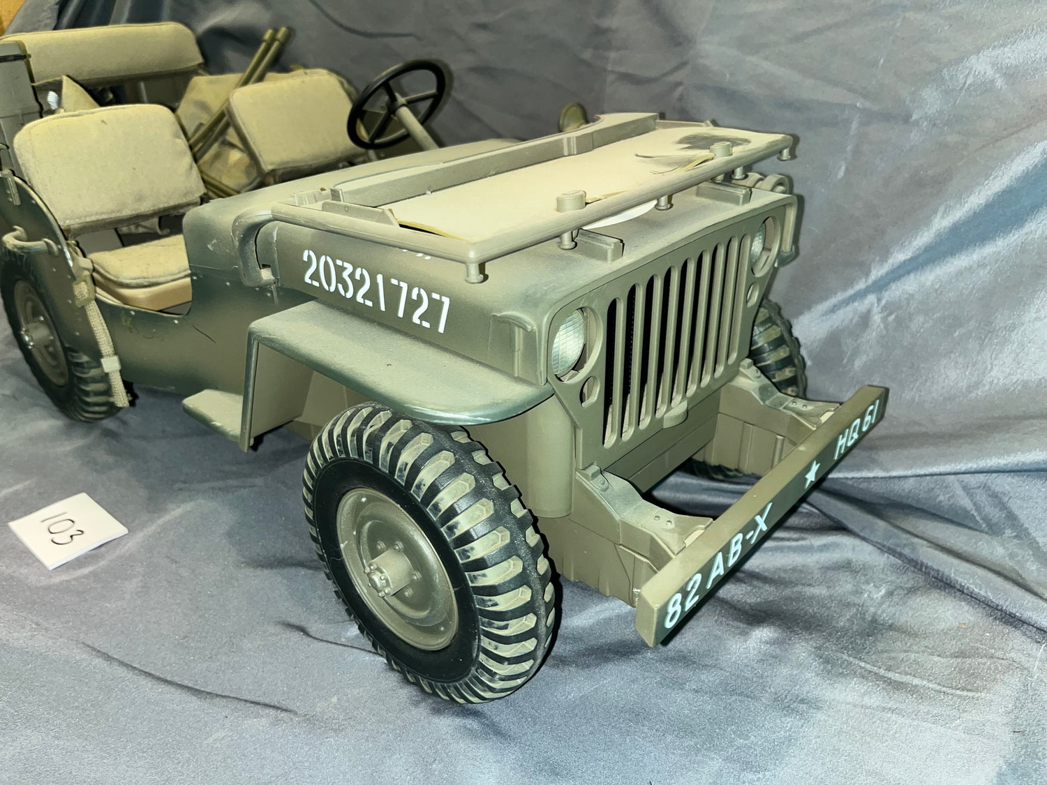 1/6 Scale WWII US Jeep - Ultimate Soldier - Weathered