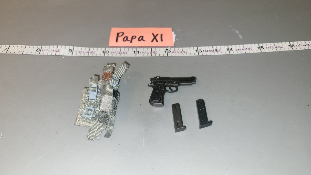 1/6 Scale Modern Pistol and Holster