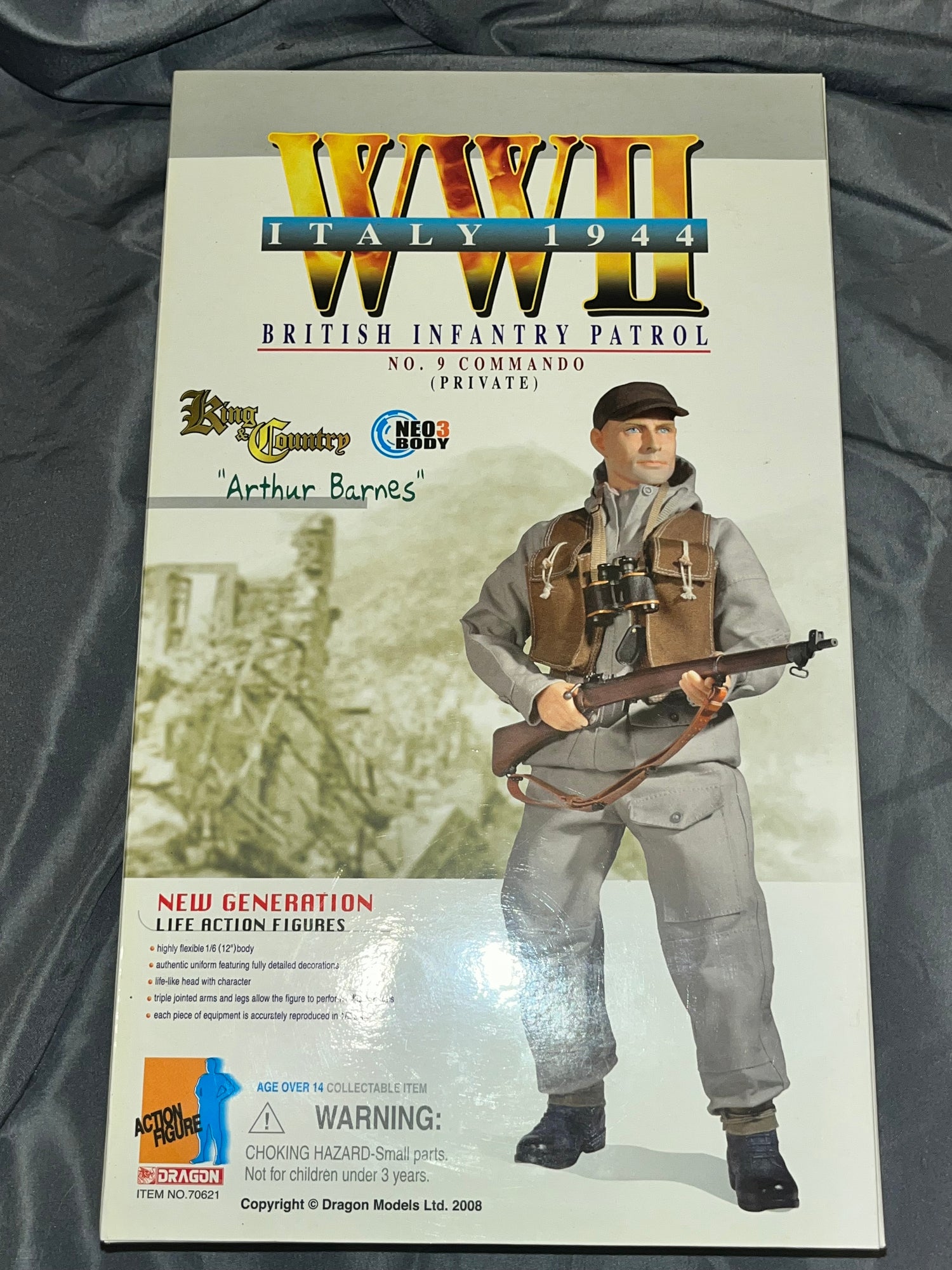 1/6 Scale WWII BRITISH INFANTRY PATROL NO. 9 COMMANDO Arthur Barnes - NIB Dragon