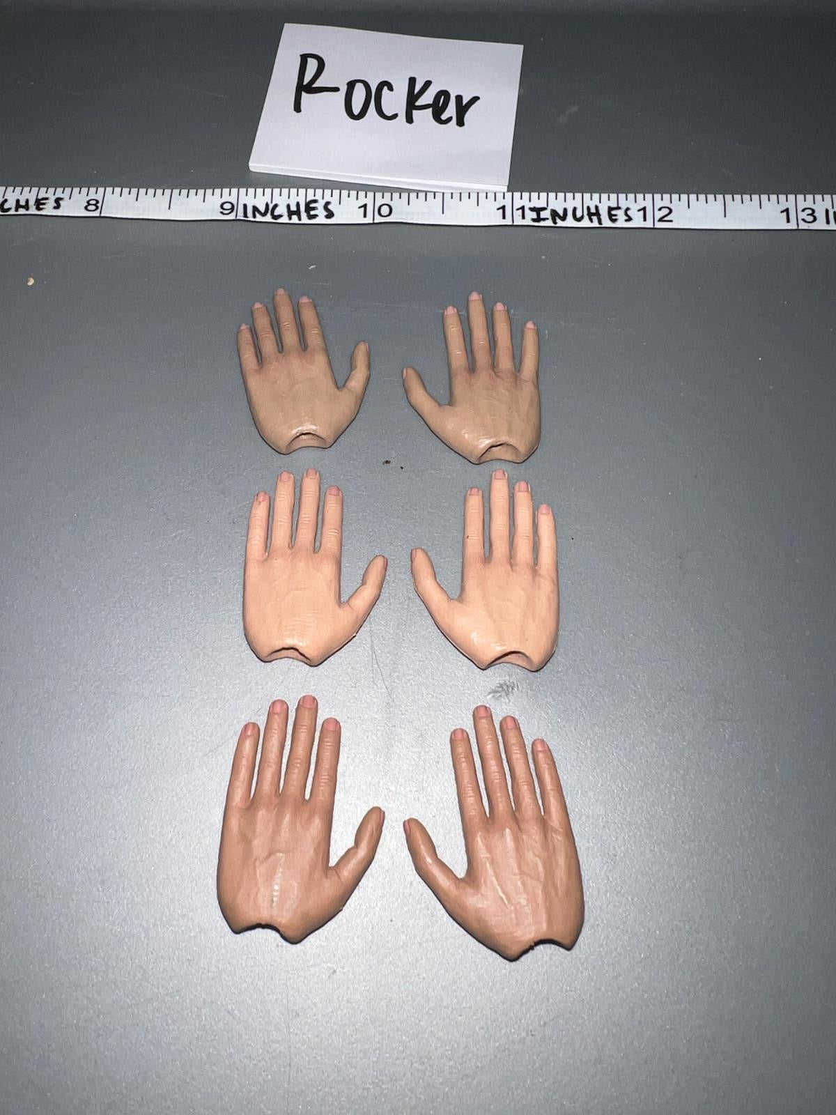 1/6 Scale Nude Figure Hand Lot - DID