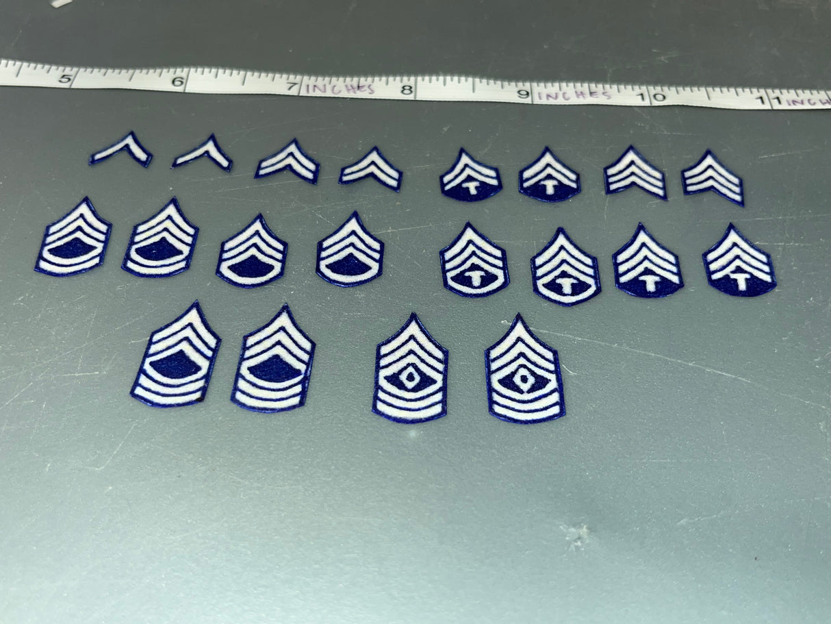 1/6 Scale WWII US Rank Patch Set - ZA Exclusive