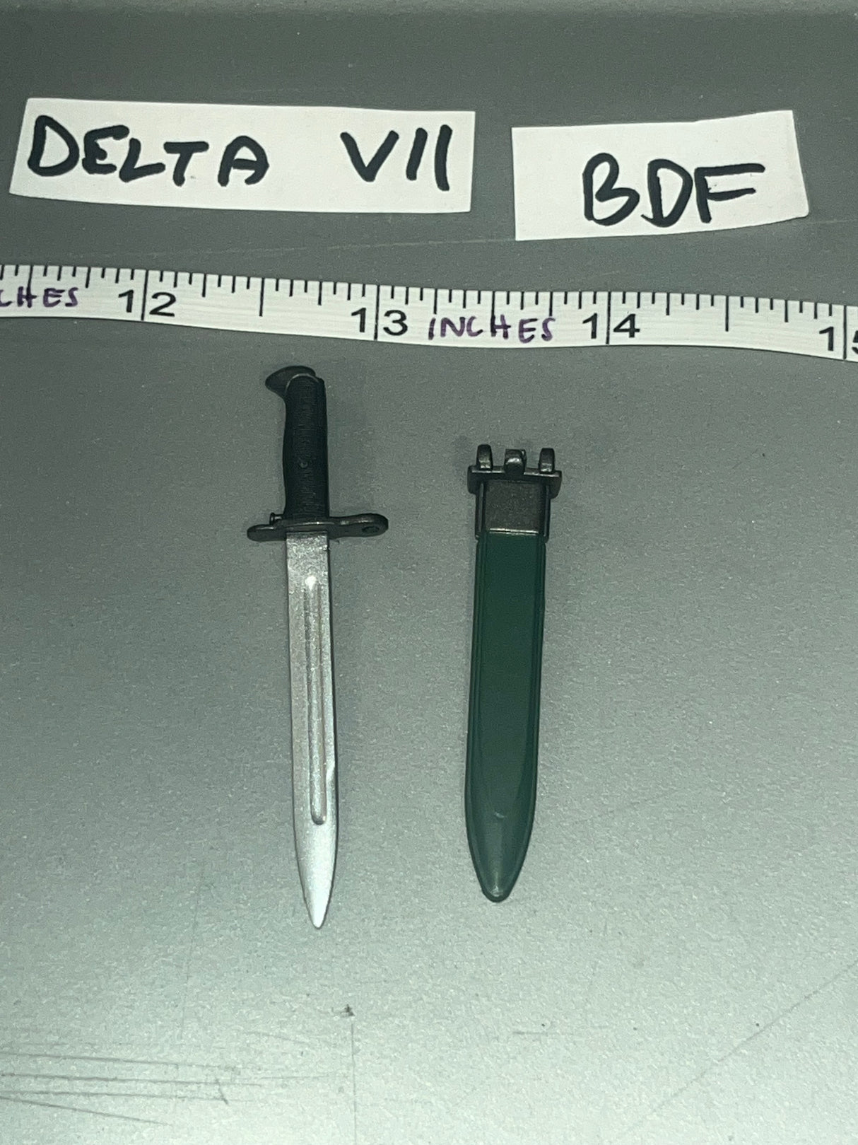 1/6 Scale WWII US Bayonet and Sheath - BDF
