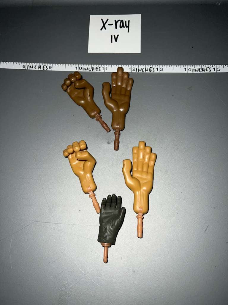 1/6 Scale Nude Figure Hand Lot - Cartoon Hands
