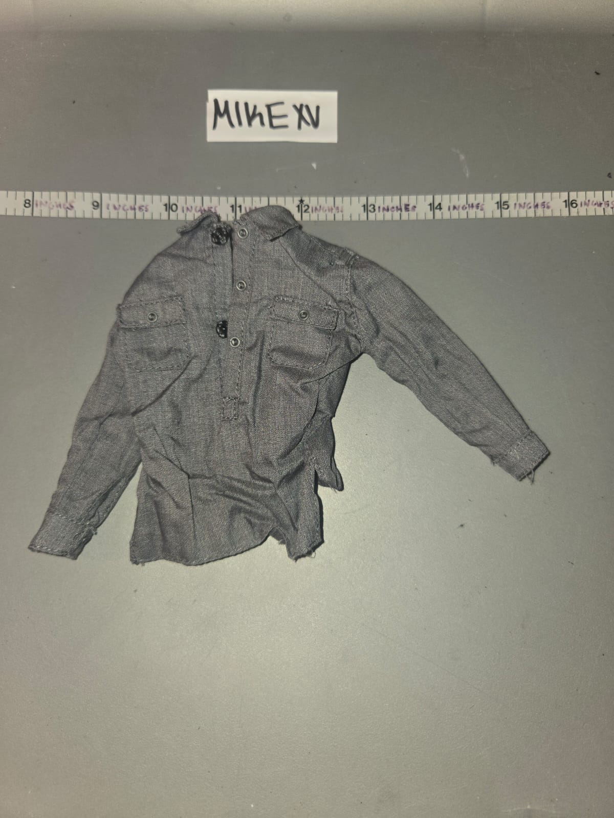 1/6 Scale WWII German Grey Work Shirt