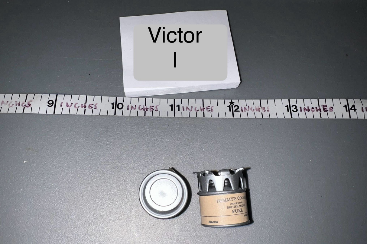 1/6 Scale WWII British Cook Stove and Stove Fuel Canister