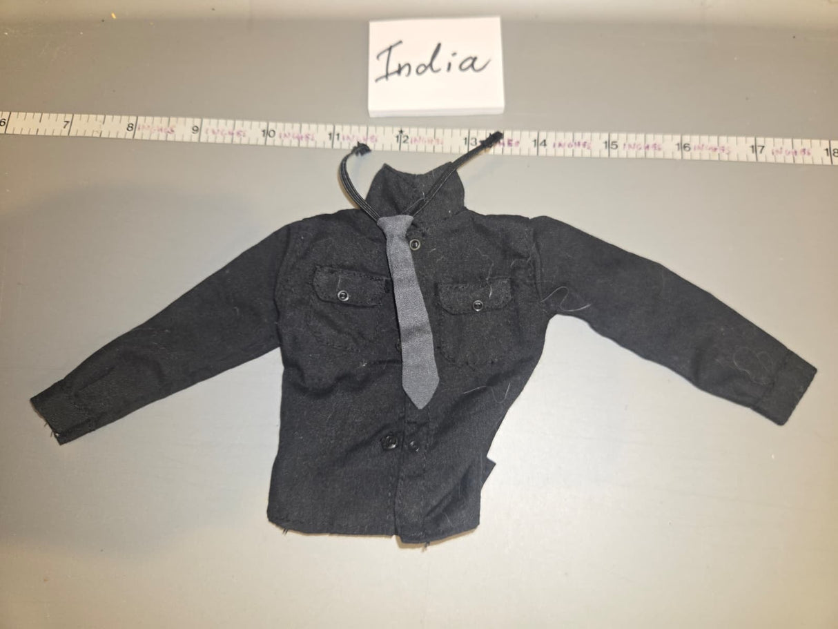 1/6 Scale WWII German Black Tanker Shirt