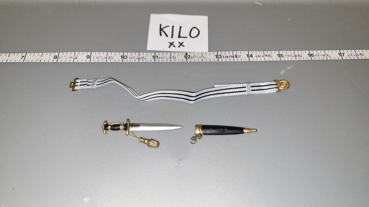 1/6 Scale WWII German Dagger and Belt Lot