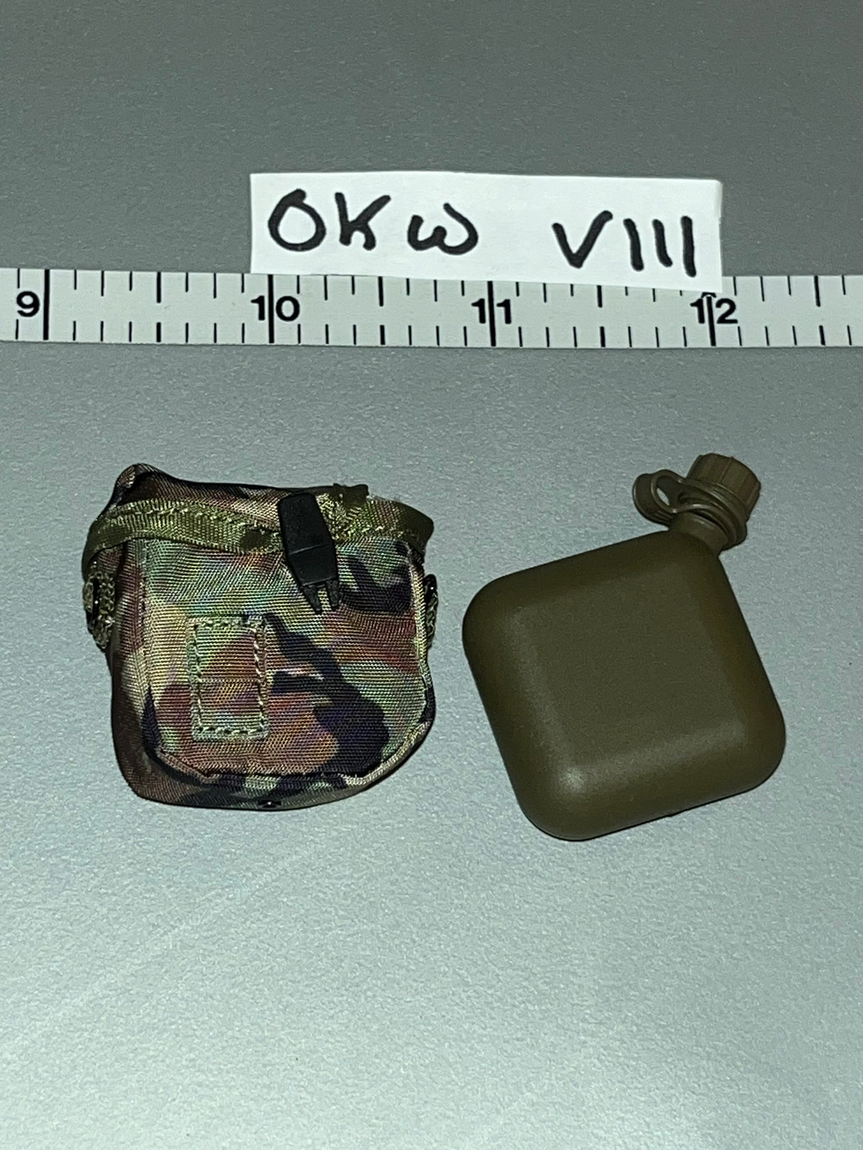 1:6 Scale Modern Era Canteen and Woodland Pouch - DAM 75th Ranger