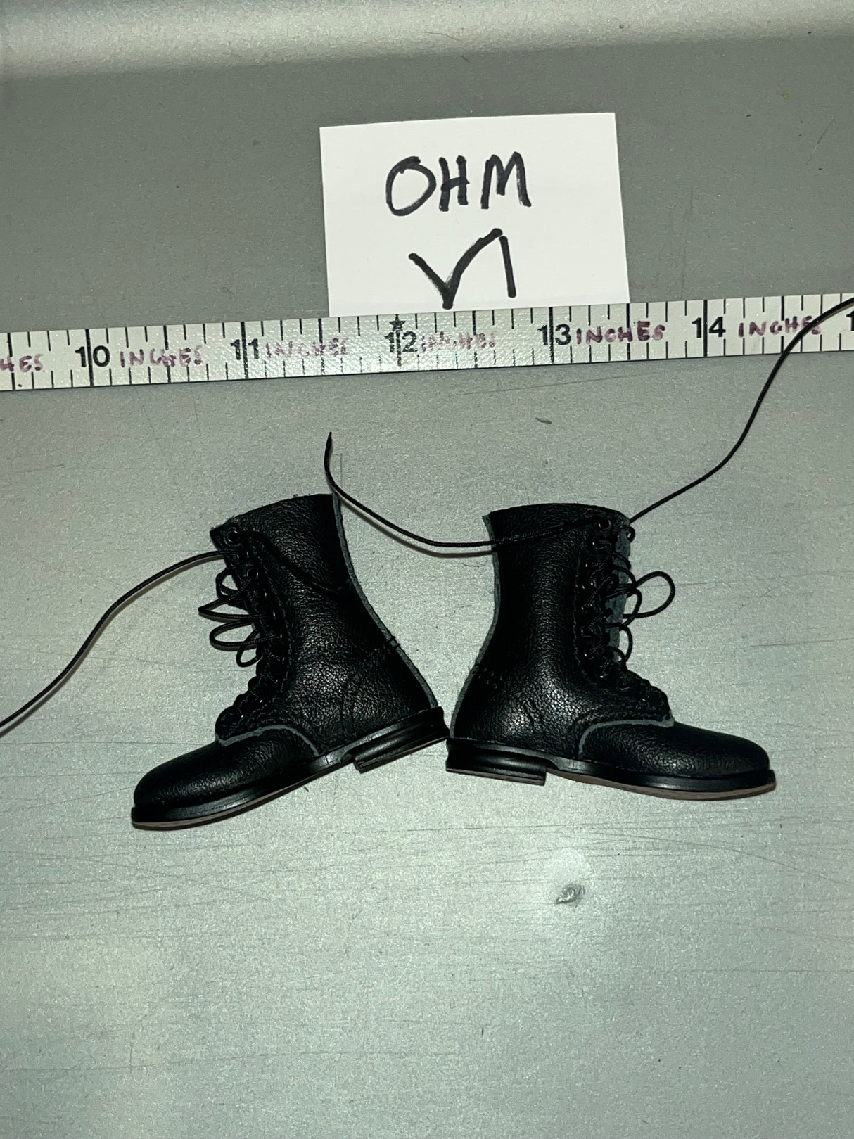 1/6 Scale WWII German Fallschirmjager Leather Paratrooper Boots - UJINDOU Battalion 600 Fallschirmjager