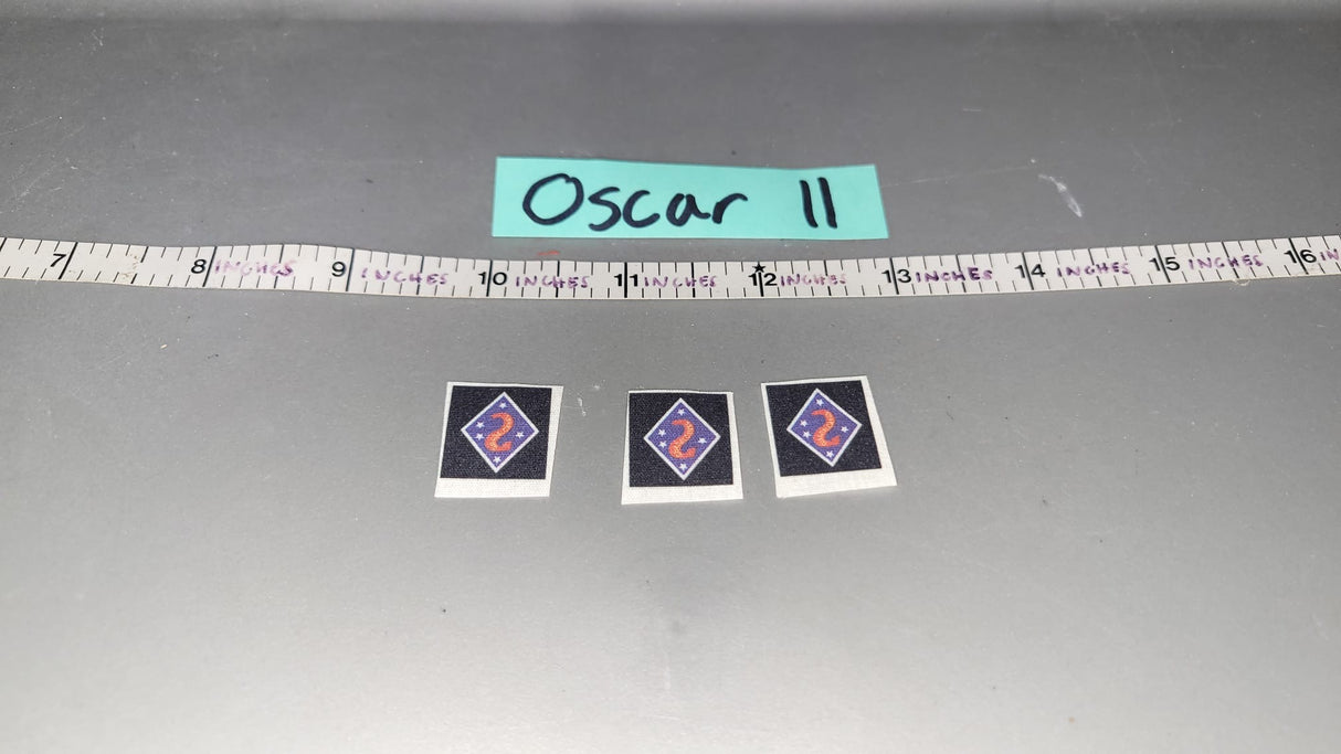 1:6 Scale WWII US 2nd Marine Division Patch Lot