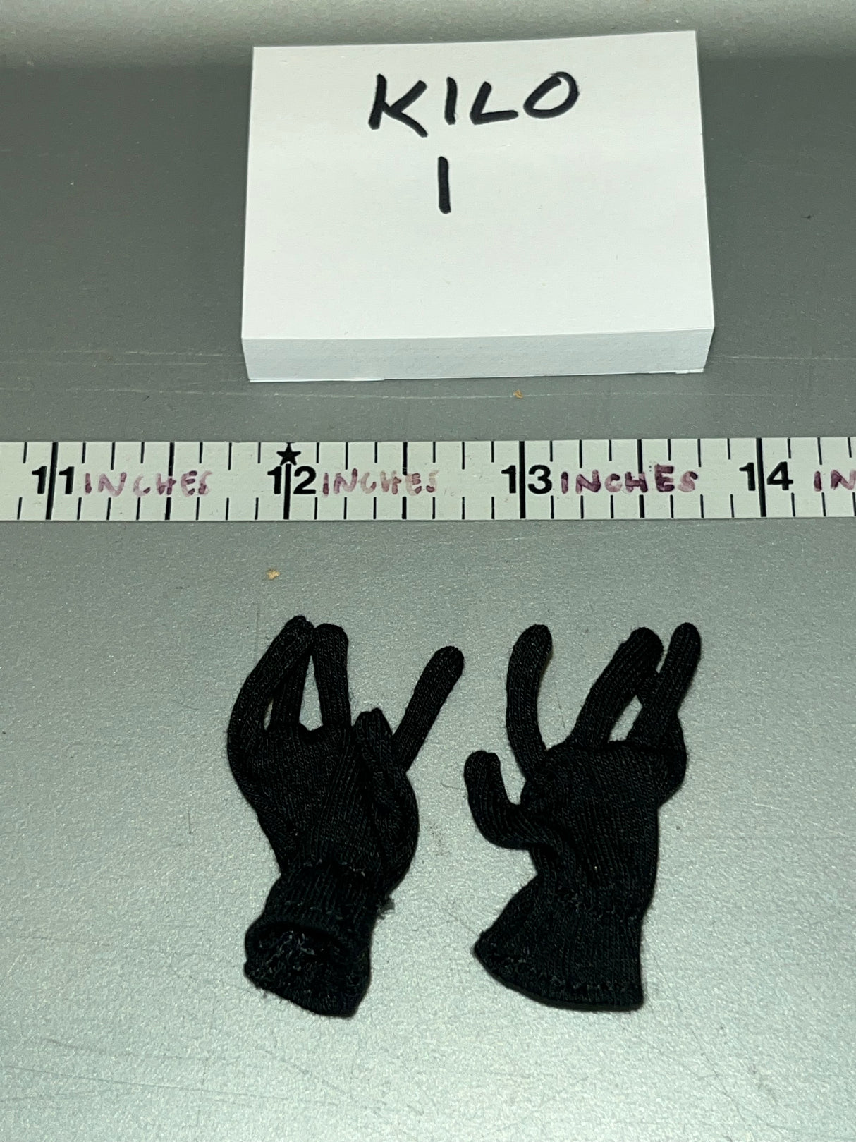 1/6 Scale Modern Black Gloves Set - UJINDOU Devgru Operation Neptune Navy Seal