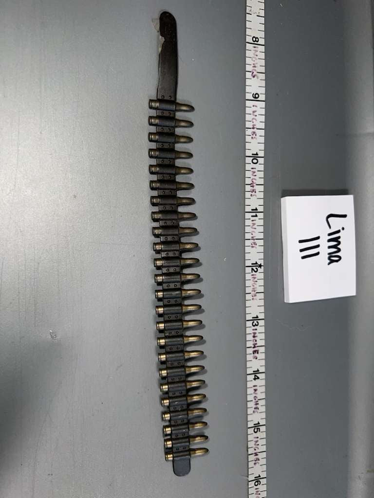 1:6 Scale WWII US .50 Caliber Machine Gun Ammunition Belt