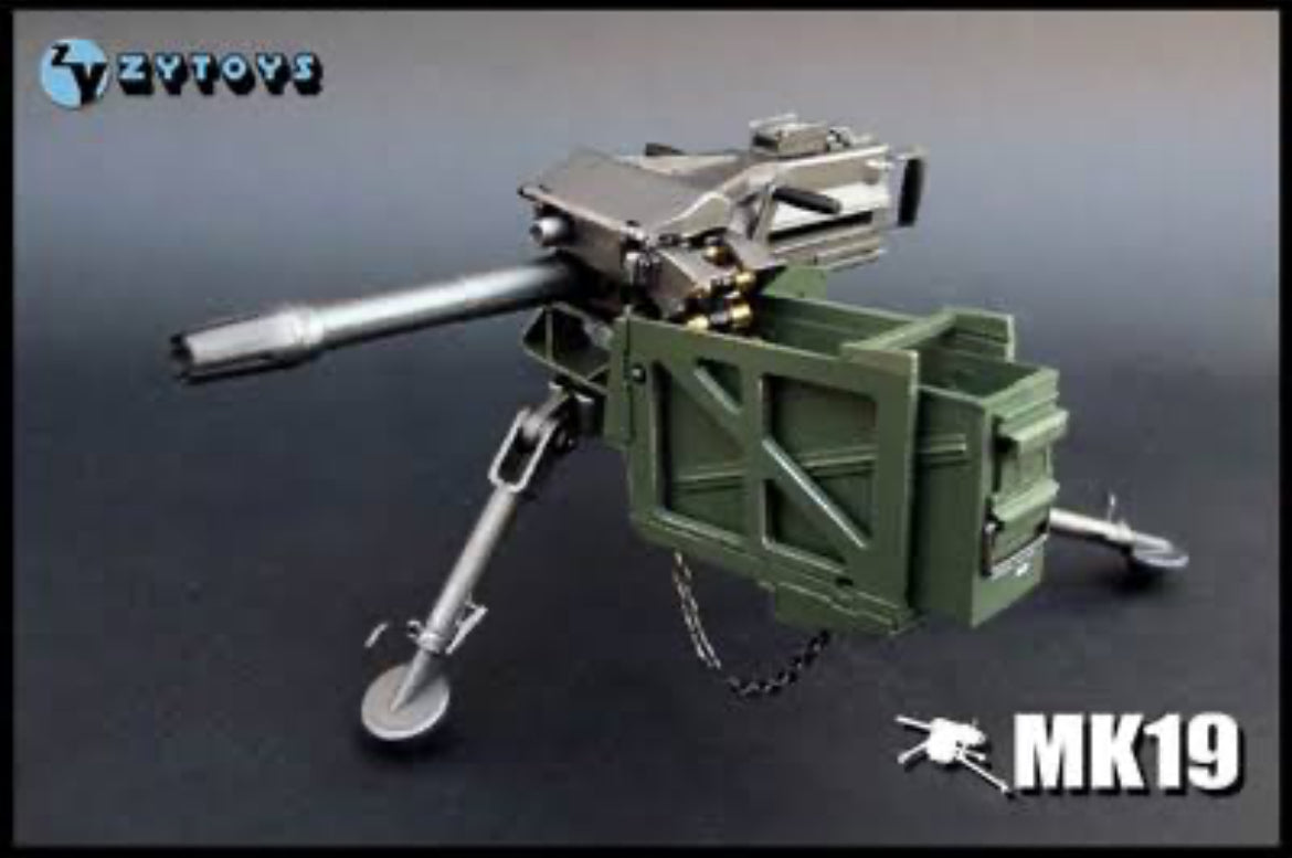 1/6 Scale Modern Era MK-19 Grenade Launcher Weapons Set - NIB ZY Toys