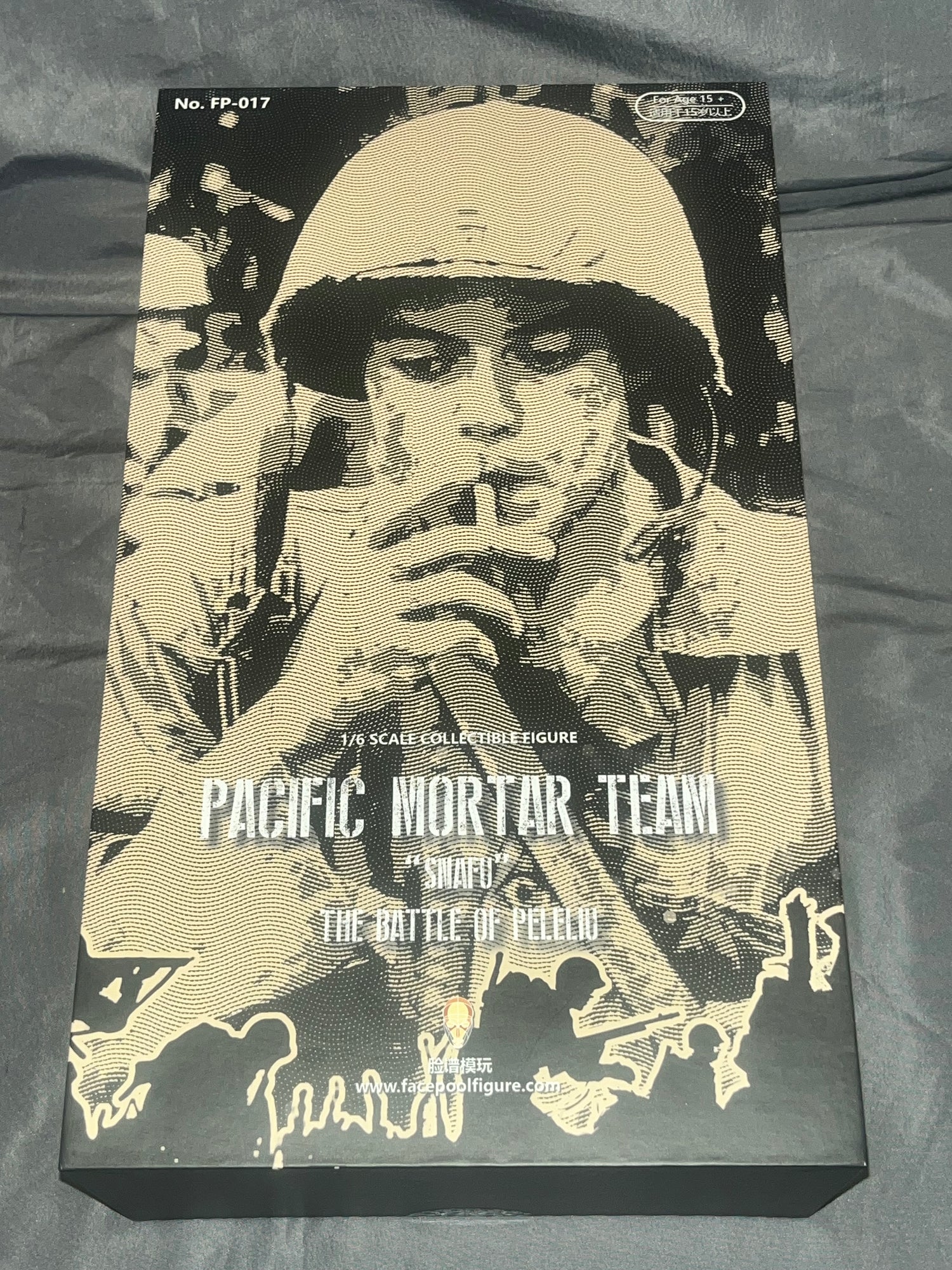 1/6 Scale WWII US Marine Mortarman Snafu - NIB Facepool