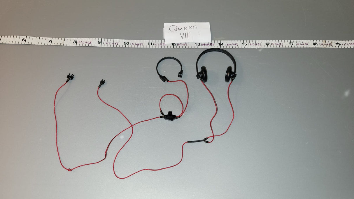 1/6 Scale WWII German Tanker Head Phones Set