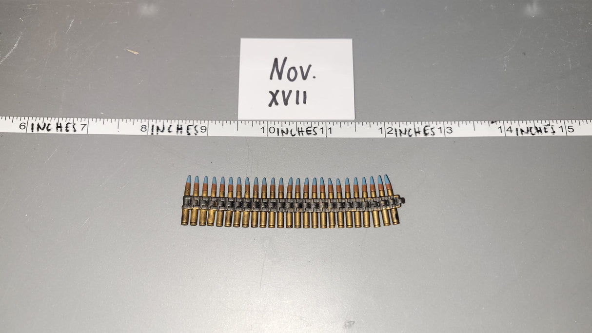 1:6 Scale WWII US .50 Caliber Machine Gun Ammunition Belt