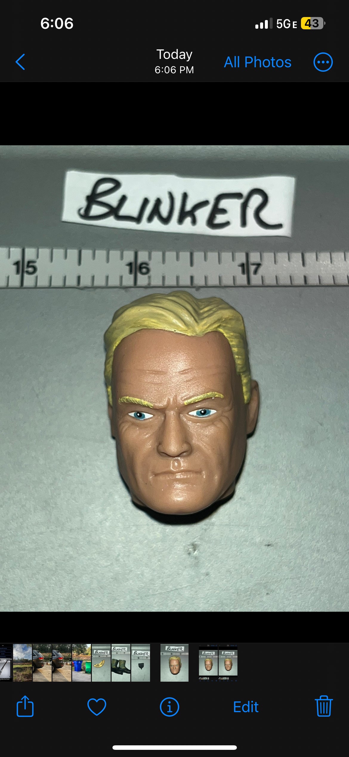 1/6 Scale Elite Brigade Head Sculpt - Vintage Remake